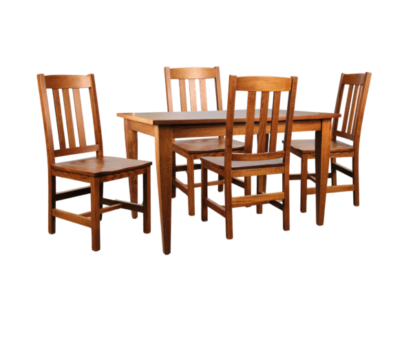 36x48-2 Leaf Shaker Leg/4 Lodge Sides Collection
