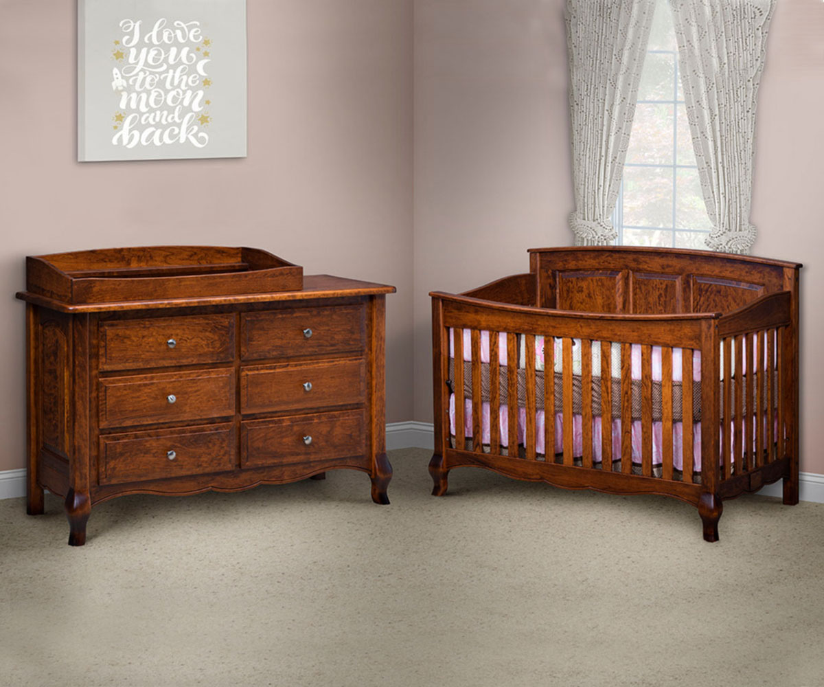 French Country 3 Drawer Dresser With Door - Image 3