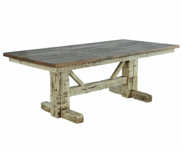 Settler's Double Pedestal Table