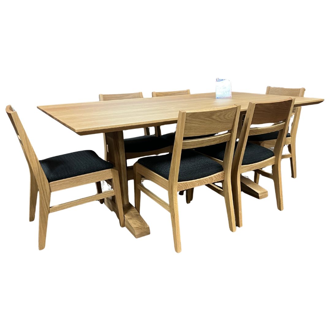 42x72 Hancock Table and 6 Carter Chairs