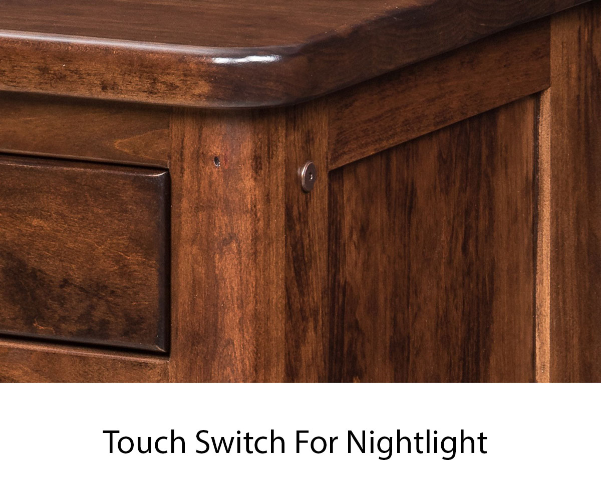 Cascade 1 Drawer 2 Door Nightstand - Image 3