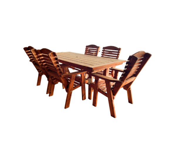 42x84 Table with (6) 23" Slat Back Chairs