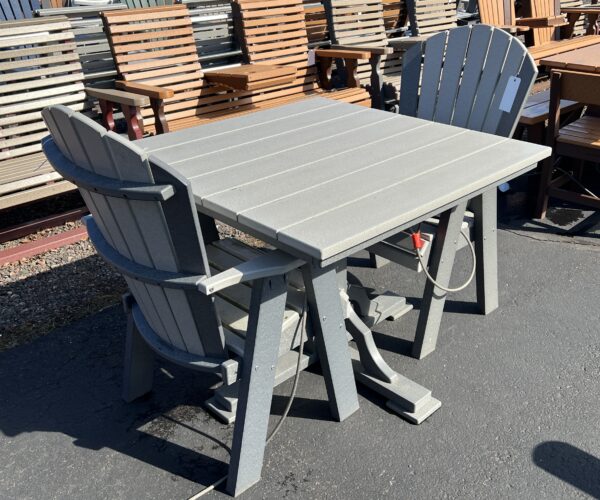 39" Square Table with 2 Classic Dining Chairs