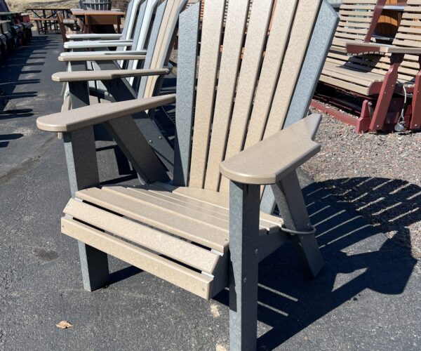 22" Classic Leisure Chair-Dark Gray/Weatherwood