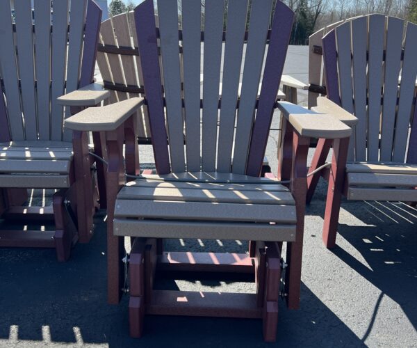 22" Classic Glider-Cherry/Weatherwood