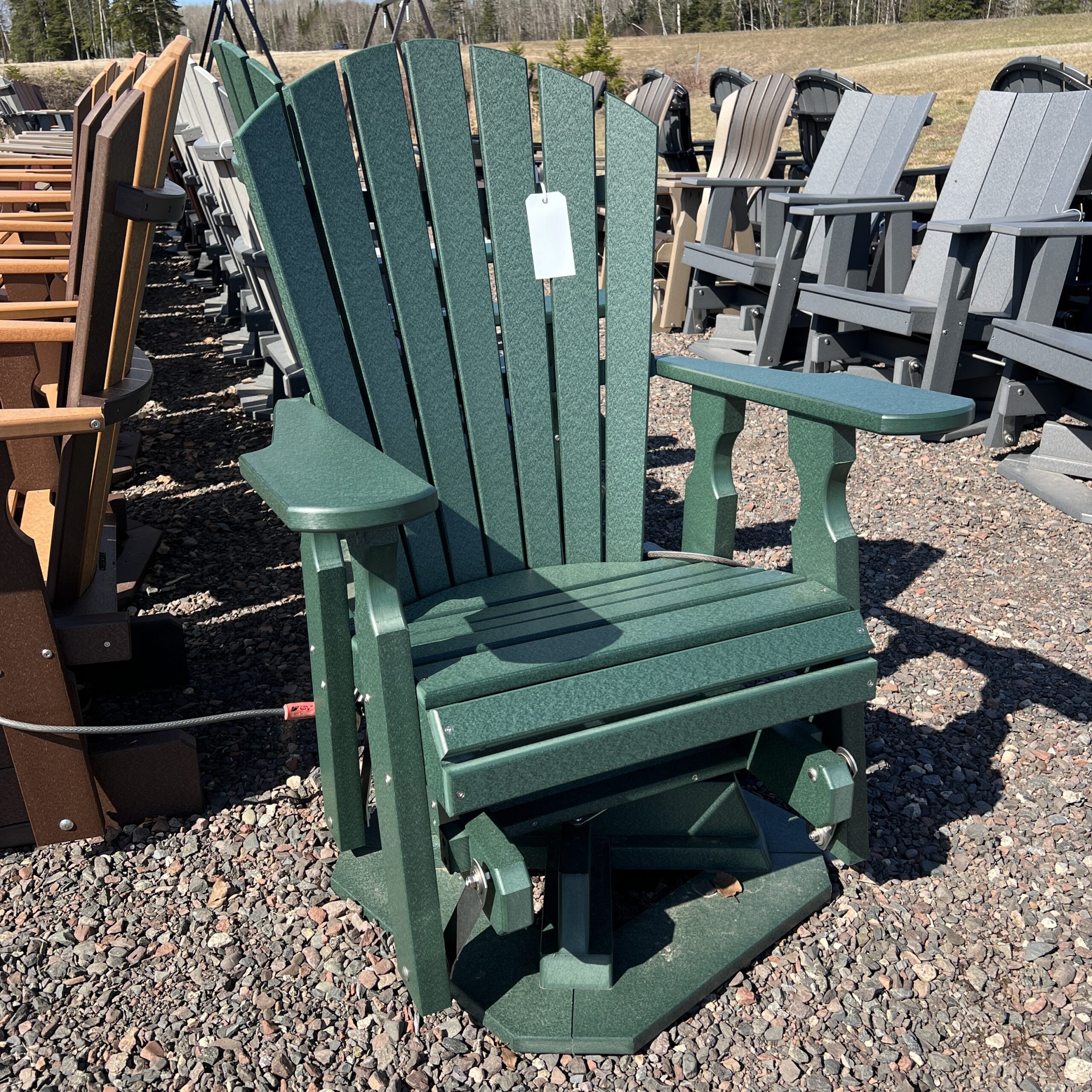 22" Classic Swivel Glider-Green