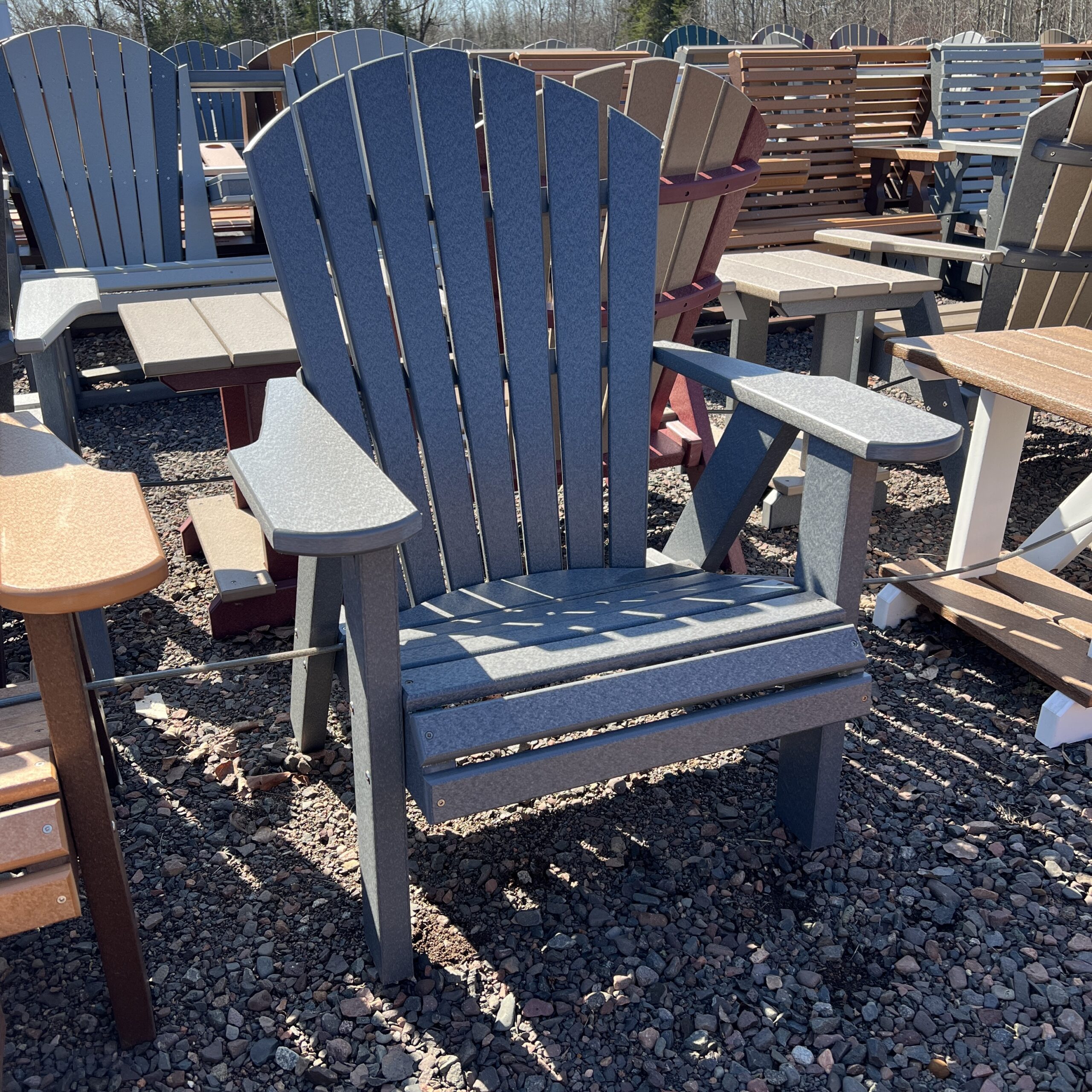 22" Classic Leisure Chair-Dark Gray