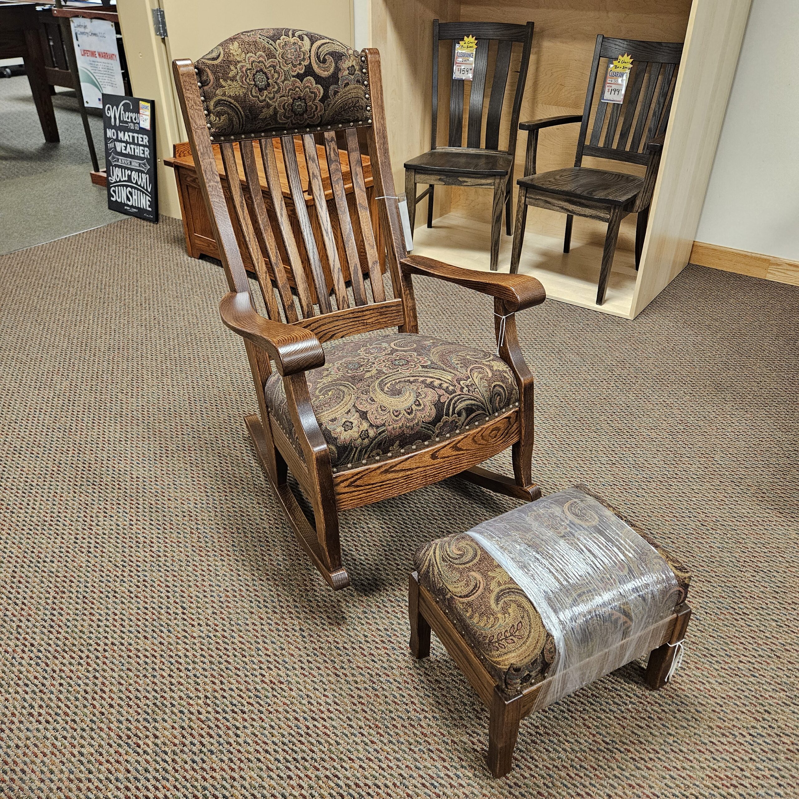Aunties Rocker and Footstool